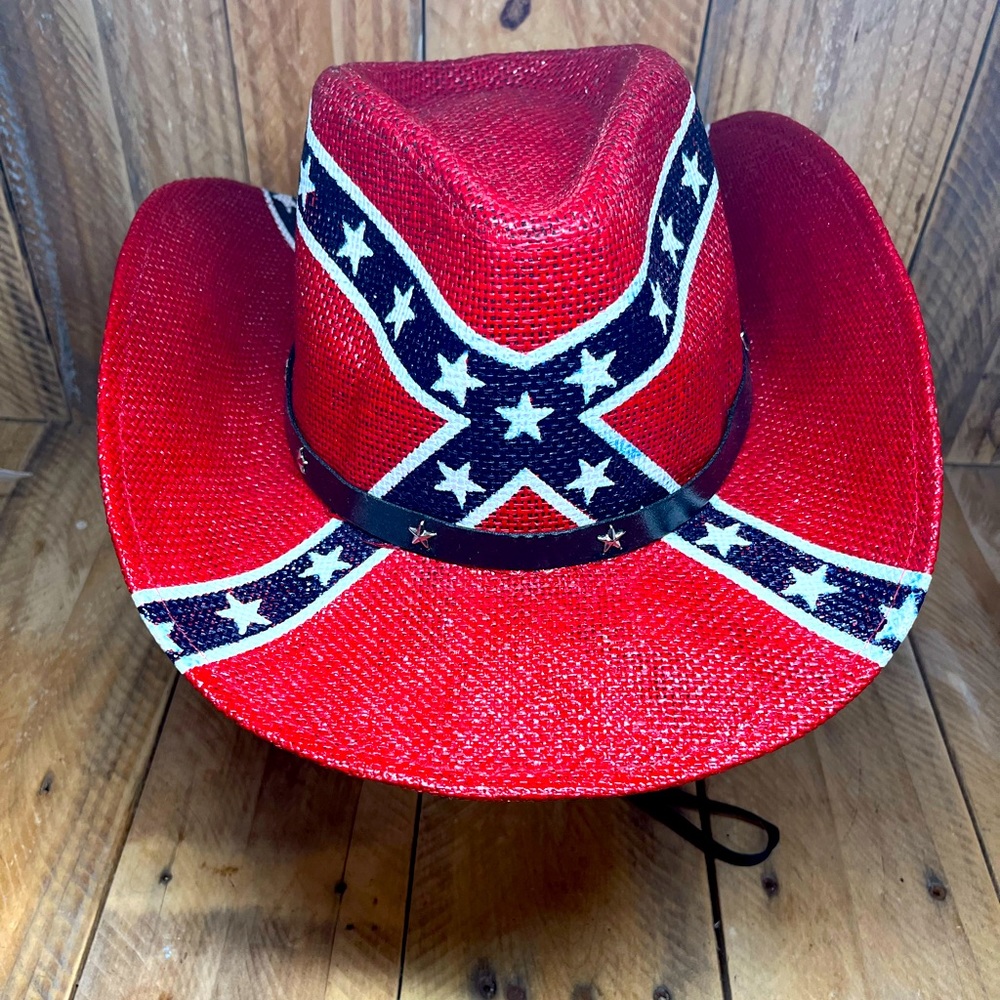 Rebel Battle Flag Cowboy Hat